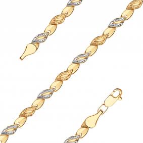 Золотой браслет плетение Фантазийное МАГНАТ МА 023134 МА 023134 фото